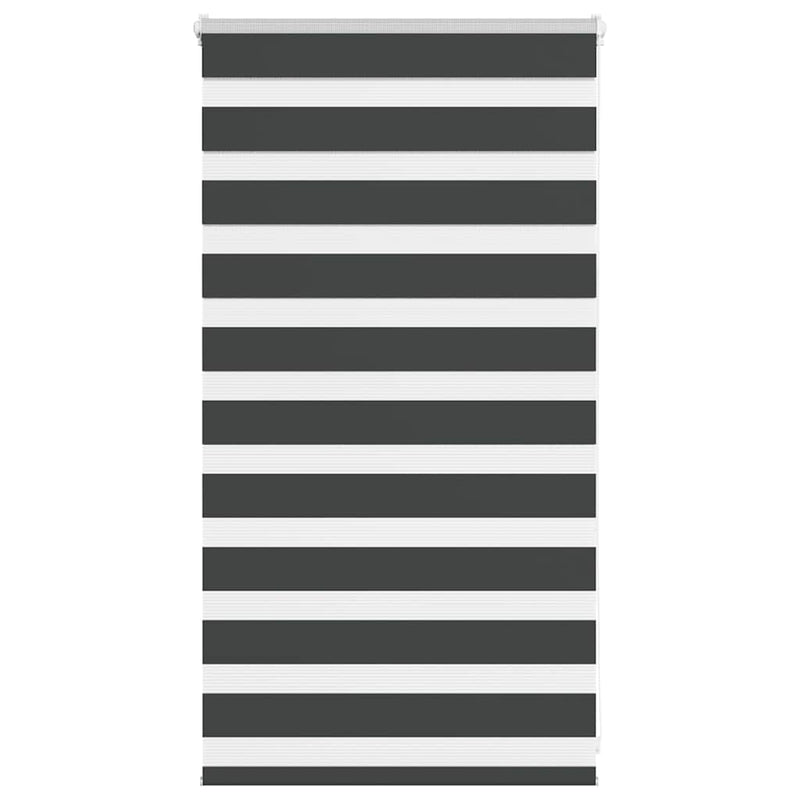 Vidaxl zebra rolgordijn 85x100 cm stofbreedte 80,9 cm zwart