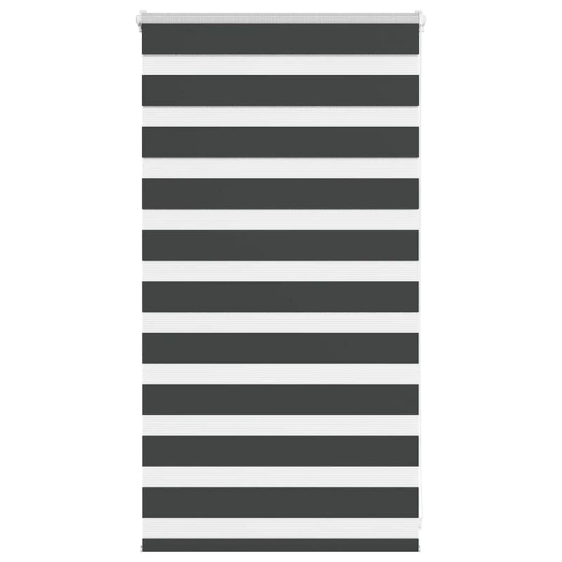 Vidaxl zebra rolgordijn 90x100 cm stofbreedte 85,9 cm zwart