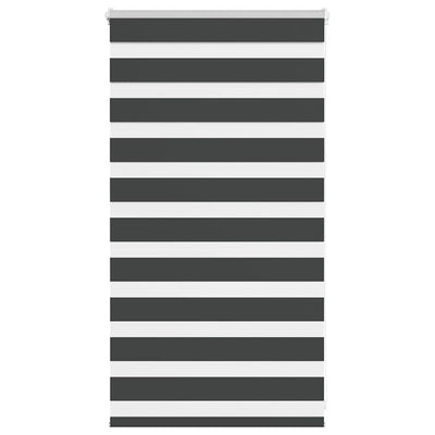 Vidaxl zebra rolgordijn 90x100 cm stofbreedte 85,9 cm zwart