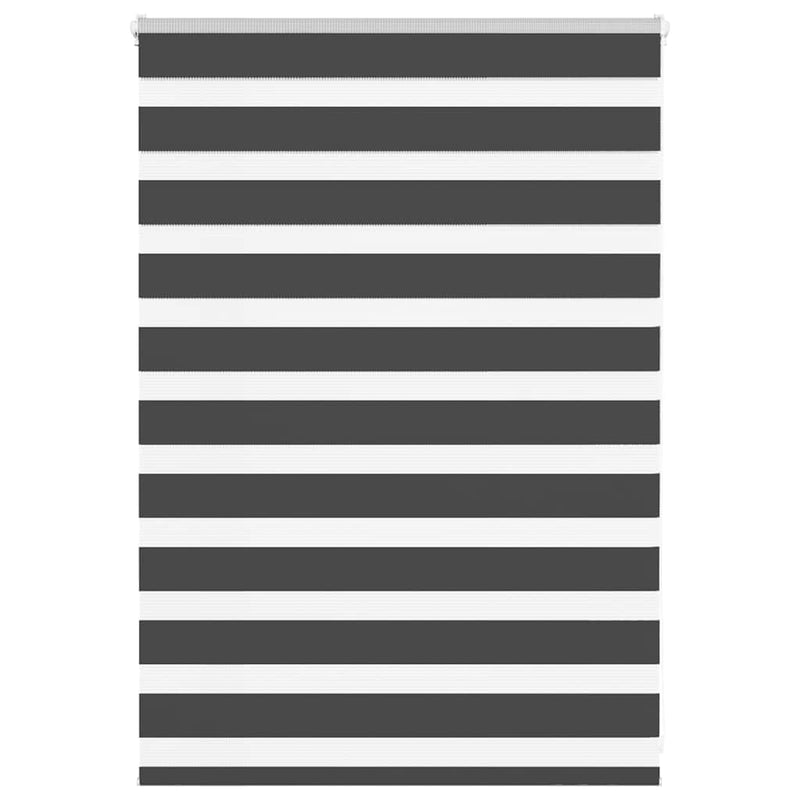 Vidaxl zebra rolgordijn 95x100 cm stofbreedte 90,9 cm zwart