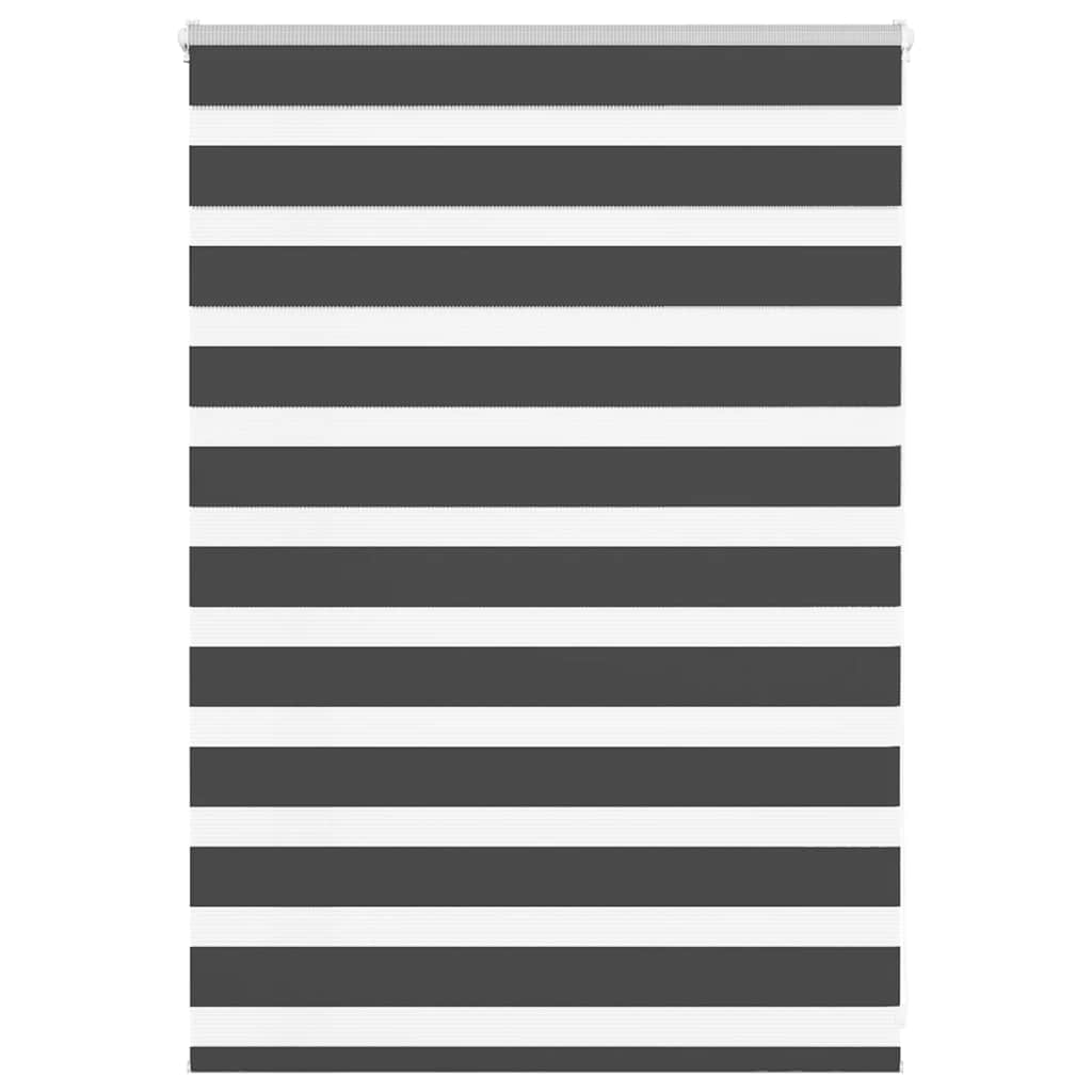 Vidaxl zebra rolgordijn 100x100 cm stofbreedte 95,9 cm zwart