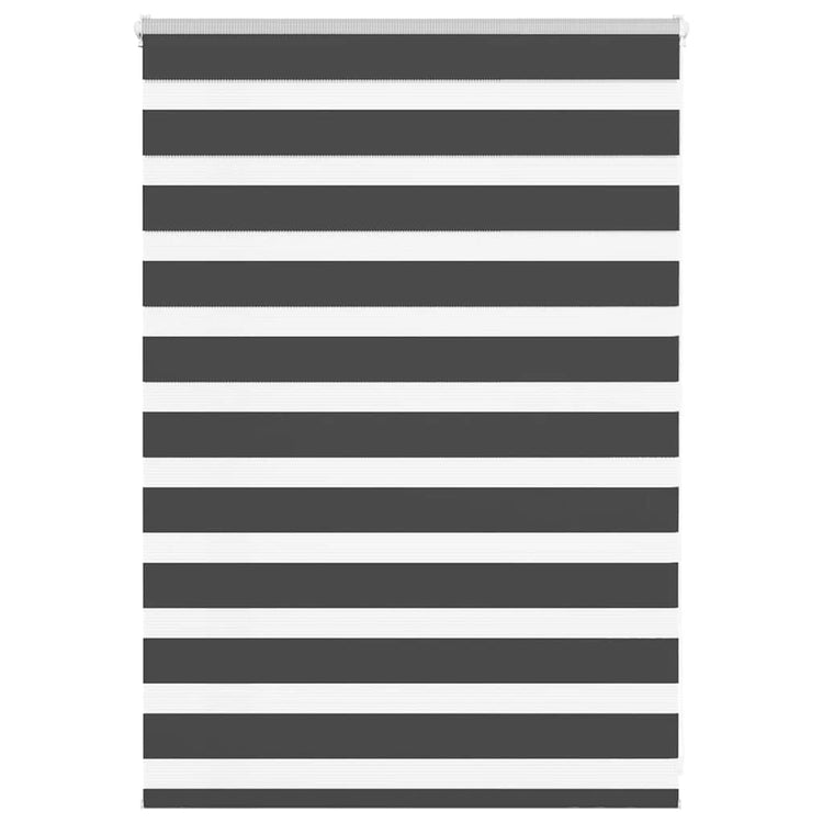 Vidaxl zebra rolgordijn 100x100 cm stofbreedte 95,9 cm zwart