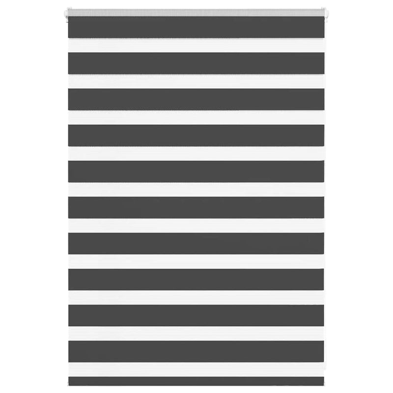 Vidaxl zebra rolgordijn 100x100 cm stofbreedte 95,9 cm zwart