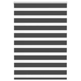 Vidaxl zebra rolgordijn 105x100 cm stofbreedte 100,9 cm zwart - afbeelding 1