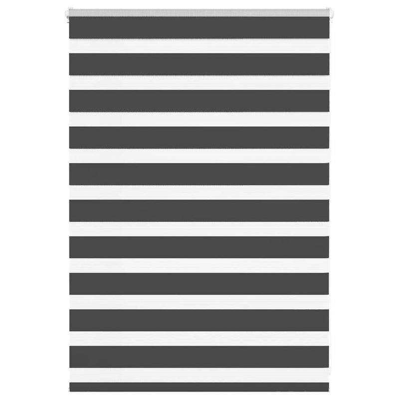 Vidaxl zebra rolgordijn 105x100 cm stofbreedte 100,9 cm zwart