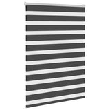 Vidaxl zebra rolgordijn 105x100 cm stofbreedte 100,9 cm zwart - afbeelding 2