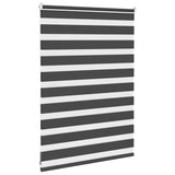Vidaxl zebra rolgordijn 105x100 cm stofbreedte 100,9 cm zwart - afbeelding 3