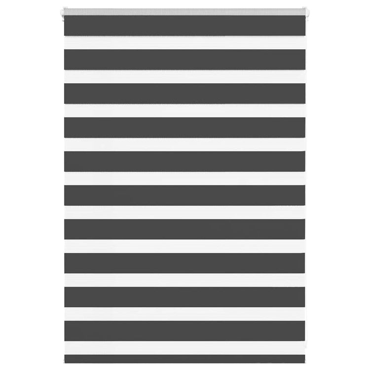 Vidaxl zebra rolgordijn 110x100 cm stofbreedte 105,9 cm zwart