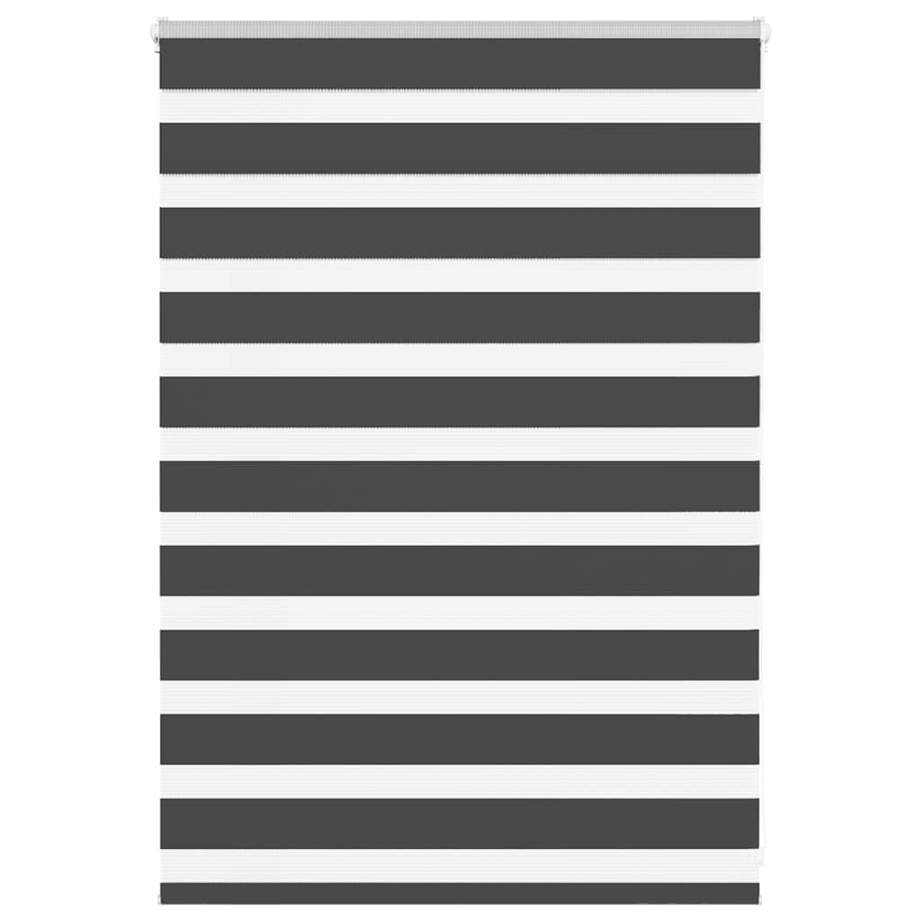 Vidaxl zebra rolgordijn 115x100 cm stofbreedte 110,9 cm zwart