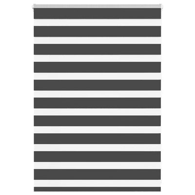 Vidaxl zebra rolgordijn 115x100 cm stofbreedte 110,9 cm zwart