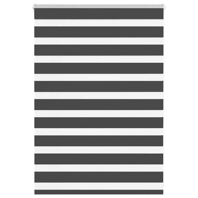 Vidaxl zebra rolgordijn 115x100 cm stofbreedte 110,9 cm zwart