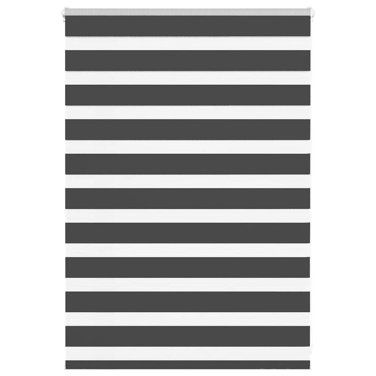 Vidaxl zebra rolgordijn 115x100 cm stofbreedte 110,9 cm zwart