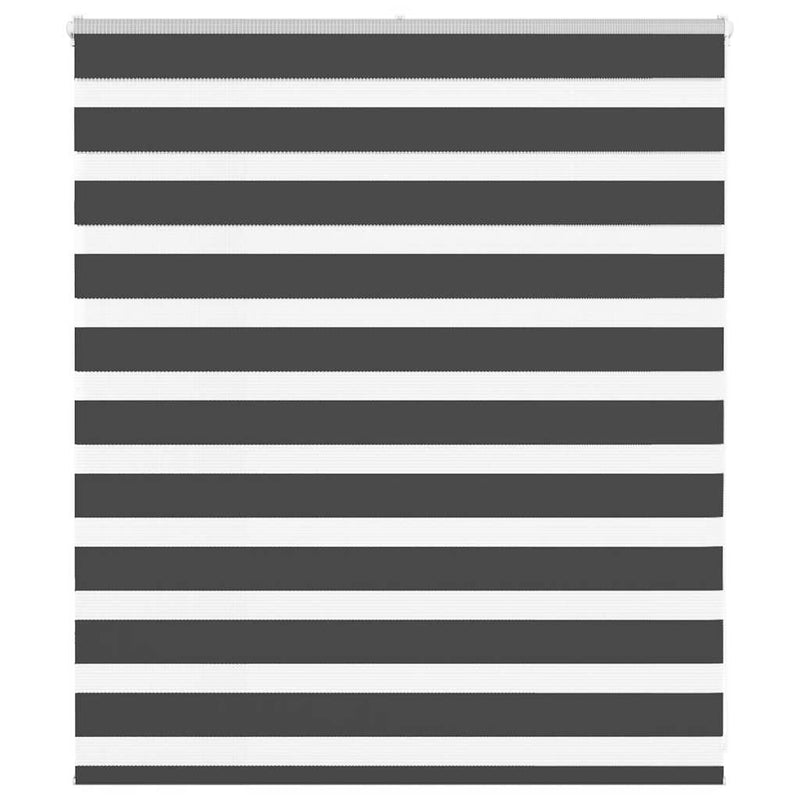 Vidaxl zebra rolgordijn 120x100 cm stofbreedte 115,9 cm zwart