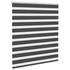 Vidaxl zebra rolgordijn 120x100 cm stofbreedte 115,9 cm zwart