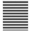 Vidaxl zebra rolgordijn 125x100 cm stofbreedte 120,9 cm zwart