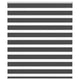 Vidaxl zebra rolgordijn 125x100 cm stofbreedte 120,9 cm zwart