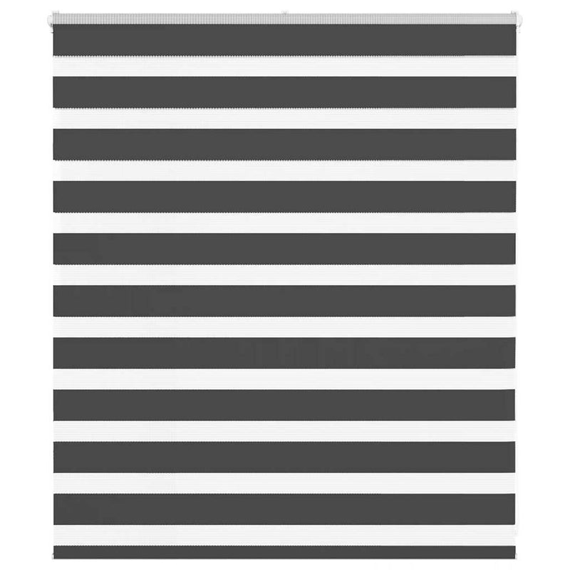 Vidaxl zebra rolgordijn 125x100 cm stofbreedte 120,9 cm zwart