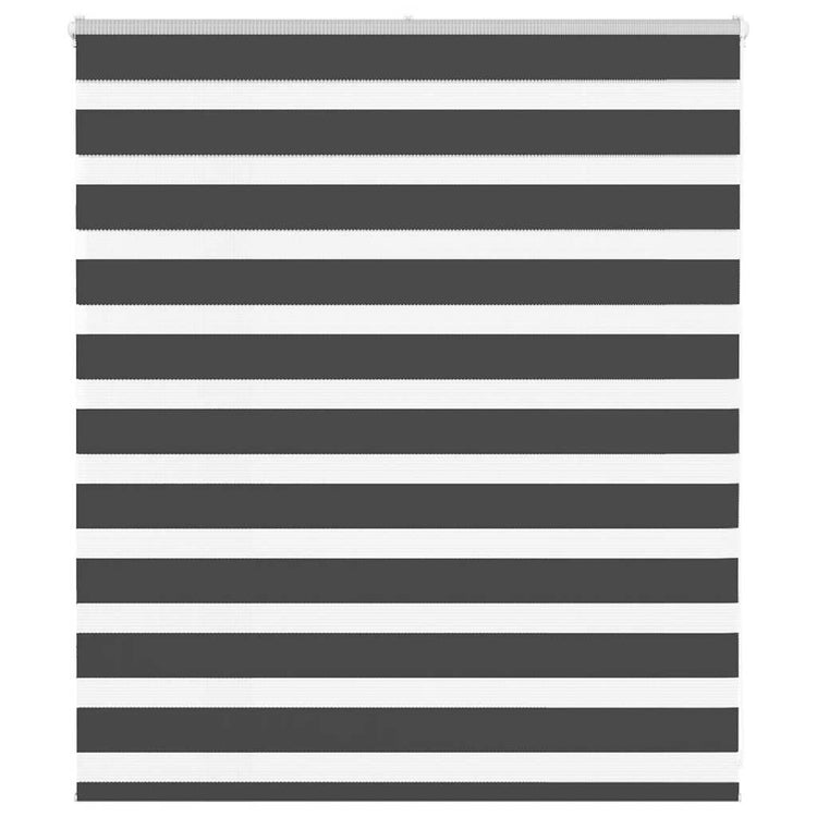 Vidaxl zebra rolgordijn 130x100 cm stofbreedte 125,9 cm zwart