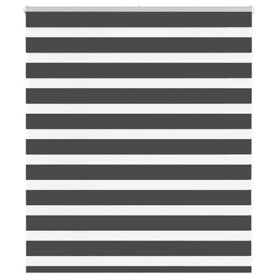 Vidaxl zebra rolgordijn 130x100 cm stofbreedte 125,9 cm zwart