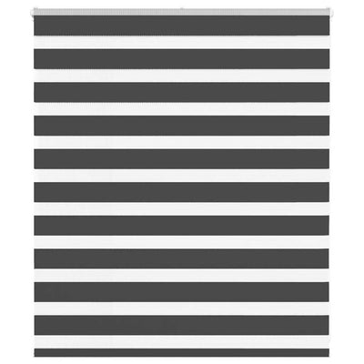 Vidaxl zebra rolgordijn 135x100 cm stofbreedte 130,9 cm zwart