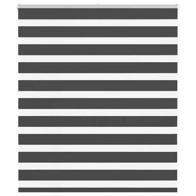 Vidaxl zebra rolgordijn 135x100 cm stofbreedte 130,9 cm zwart