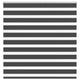 Vidaxl zebra rolgordijn 145x100 cm stofbreedte 140,9 cm zwart