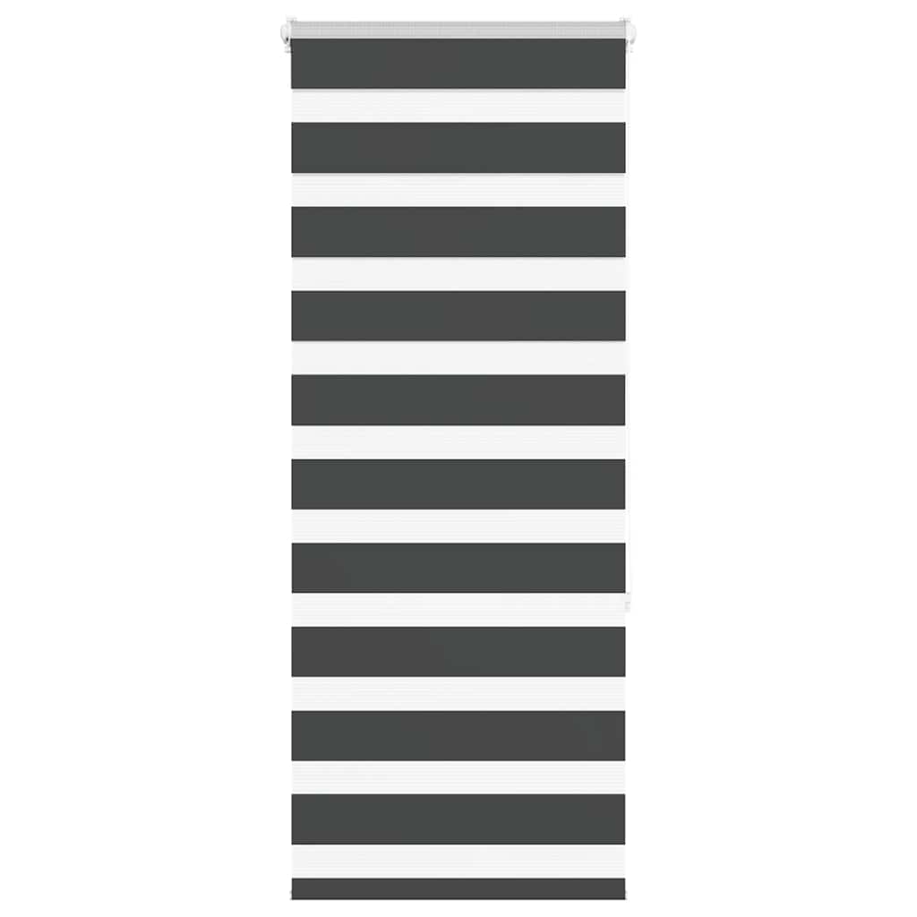 Vidaxl zebra rolgordijn 55x150 cm stofbreedte 50,9 cm zwart