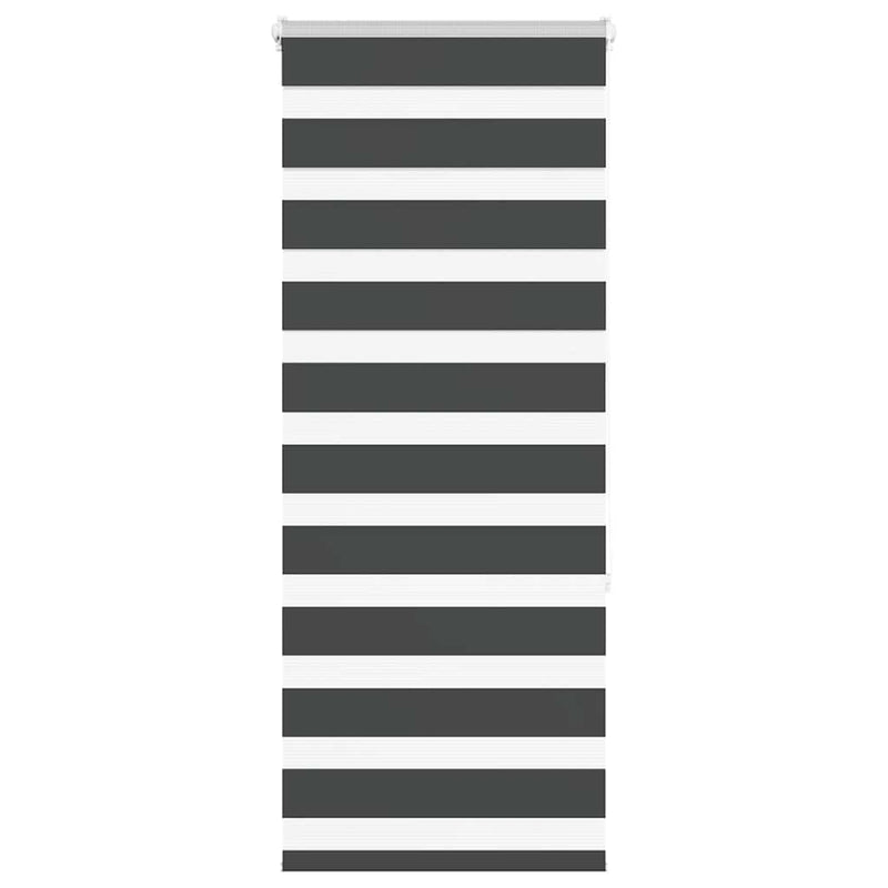 Vidaxl zebra rolgordijn 55x150 cm stofbreedte 50,9 cm zwart