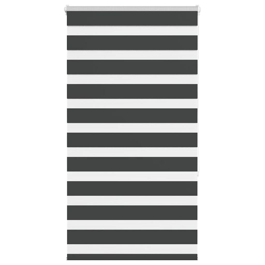 Vidaxl zebra rolgordijn 70x150 cm stofbreedte 65,9 cm zwart
