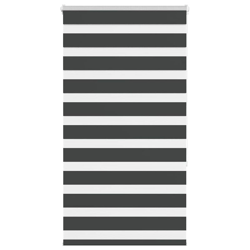 Vidaxl zebra rolgordijn 80x150 cm stofbreedte 75,9 cm zwart