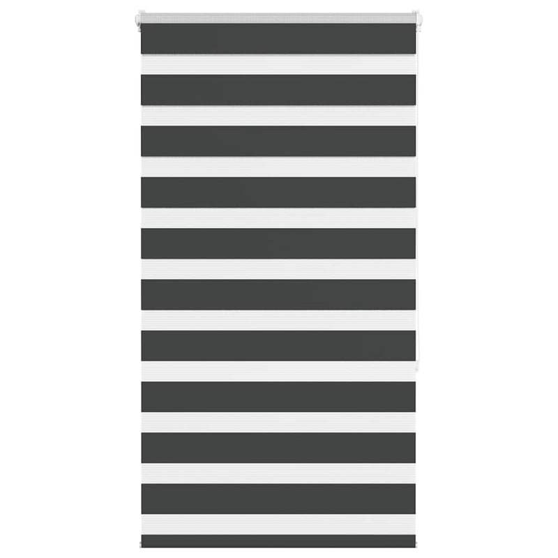 Vidaxl zebra rolgordijn 85x150 cm stofbreedte 80,9 cm zwart
