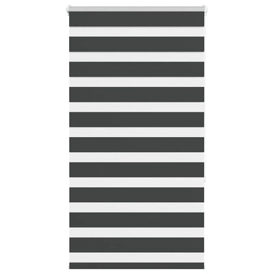 Vidaxl zebra rolgordijn 85x150 cm stofbreedte 80,9 cm zwart