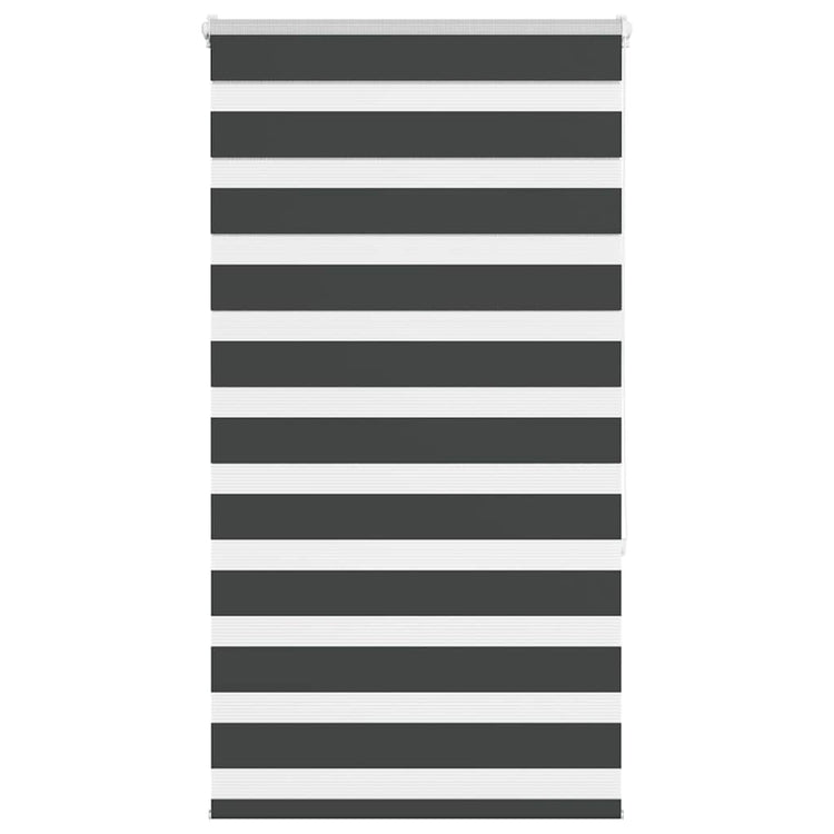 Vidaxl zebra rolgordijn 90x150 cm stofbreedte 85,9 cm zwart