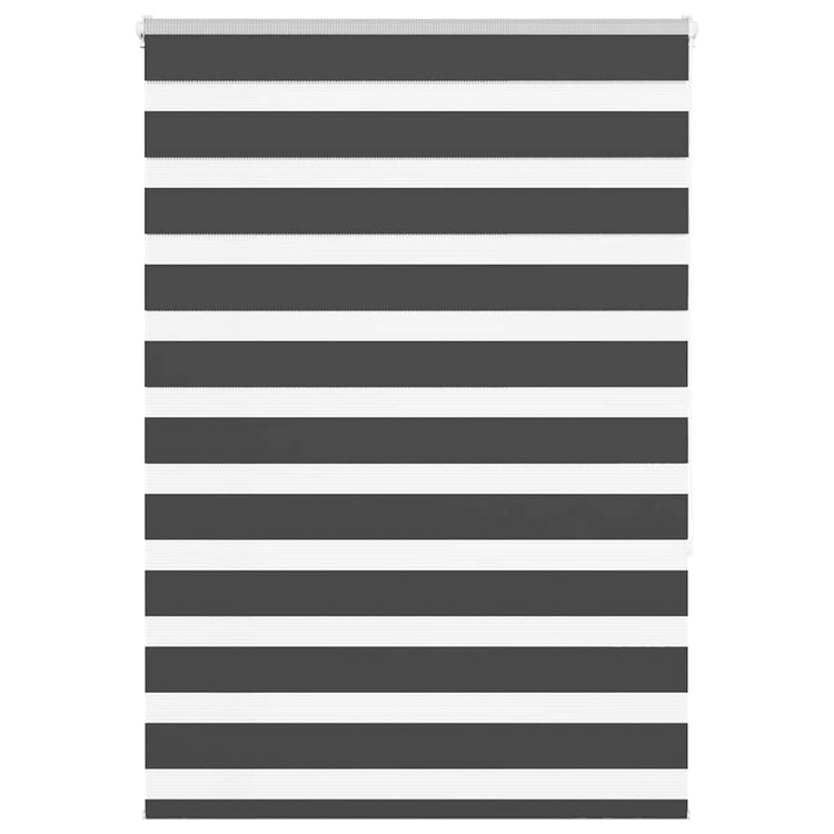 Vidaxl zebra rolgordijn 100x150 cm stofbreedte 95,9 cm zwart