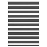 Vidaxl zebra rolgordijn 100x150 cm stofbreedte 95,9 cm zwart - afbeelding 2