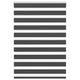 Vidaxl zebra rolgordijn 105x150 cm stofbreedte 100,9 cm zwart