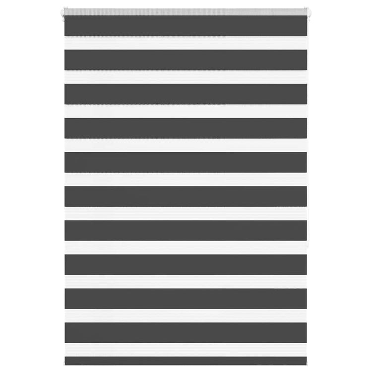 Vidaxl zebra rolgordijn 110x150 cm stofbreedte 105,9 cm zwart