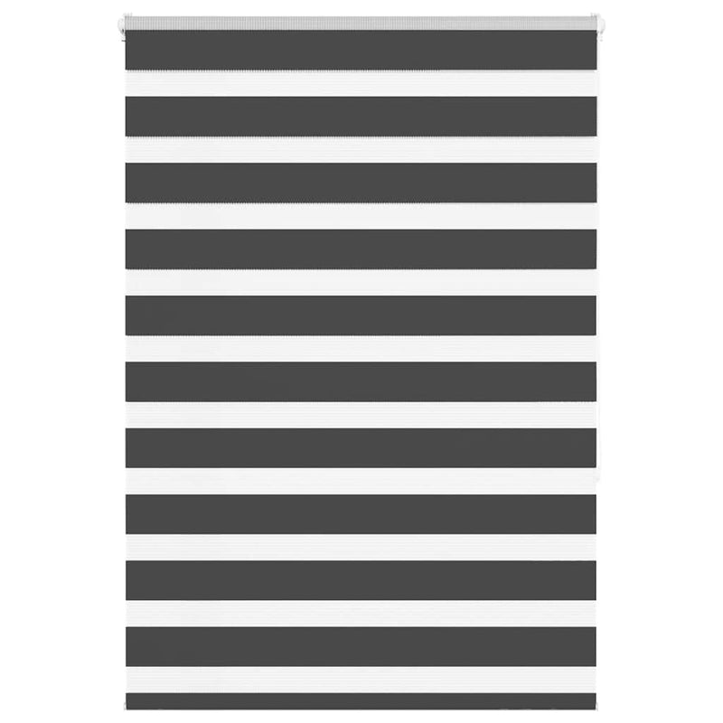 Vidaxl zebra rolgordijn 110x150 cm stofbreedte 105,9 cm zwart