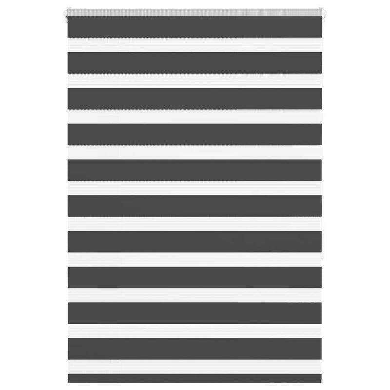 Vidaxl zebra rolgordijn 115x150 cm stofbreedte 110,9 cm zwart