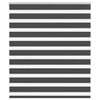 Vidaxl zebra rolgordijn 125x150 cm stofbreedte 120,9 cm zwart