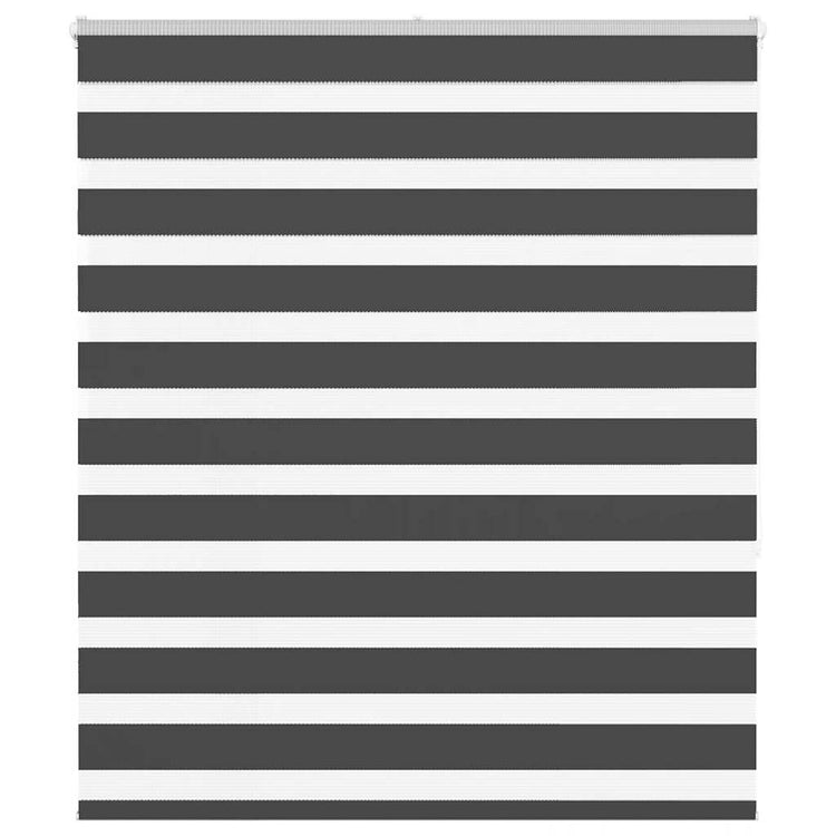 Vidaxl zebra rolgordijn 125x150 cm stofbreedte 120,9 cm zwart