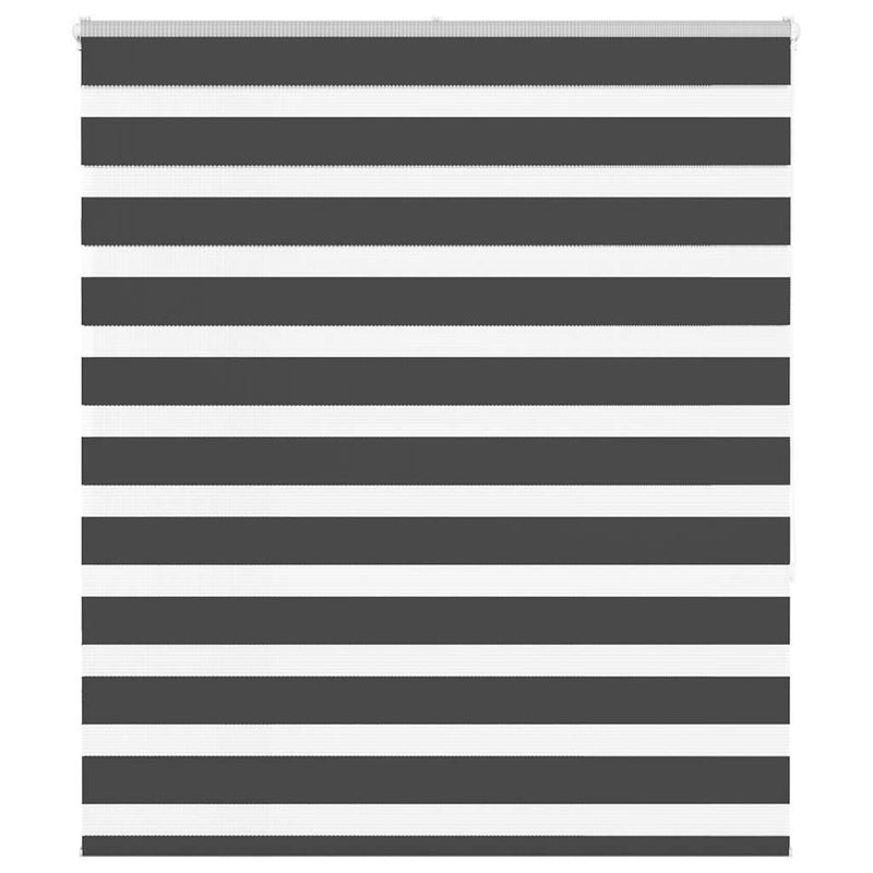 Vidaxl zebra rolgordijn 130x150 cm stofbreedte 125,9 cm zwart