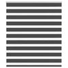 Vidaxl zebra rolgordijn 135x150 cm stofbreedte 130,9 cm zwart
