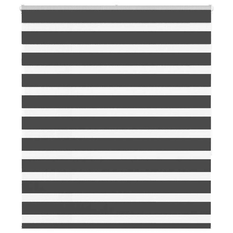 Vidaxl zebra rolgordijn 135x150 cm stofbreedte 130,9 cm zwart