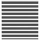 Vidaxl zebra rolgordijn 140x150 cm stofbreedte 135,9 cm zwart