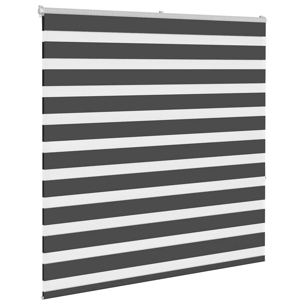 Vidaxl zebra rolgordijn 140x150 cm stofbreedte 135,9 cm zwart