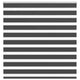 Vidaxl zebra rolgordijn 145x150 cm stofbreedte 140,9 cm zwart