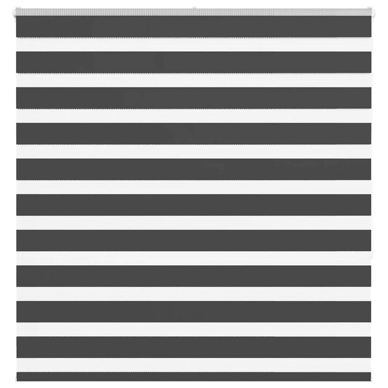 Vidaxl zebra rolgordijn 145x150 cm stofbreedte 140,9 cm zwart