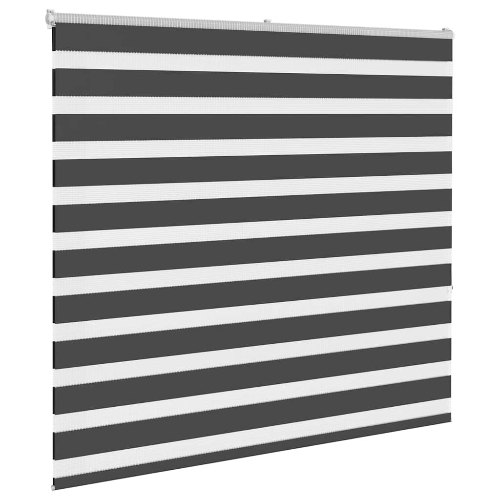 Vidaxl zebra rolgordijn 155x150 cm stofbreedte 150,9 cm zwart