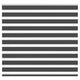 Vidaxl zebra rolgordijn 165x150 cm stofbreedte 160,9 cm zwart